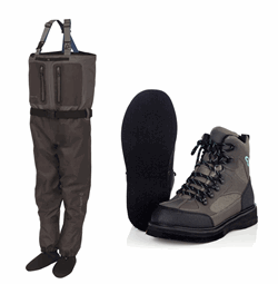 Kinetic X5 Waders + A.Jensen Callisto wading shoes with FILT